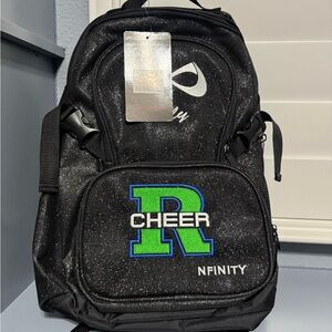 NFINITY Black Glitter Cheer Backpack